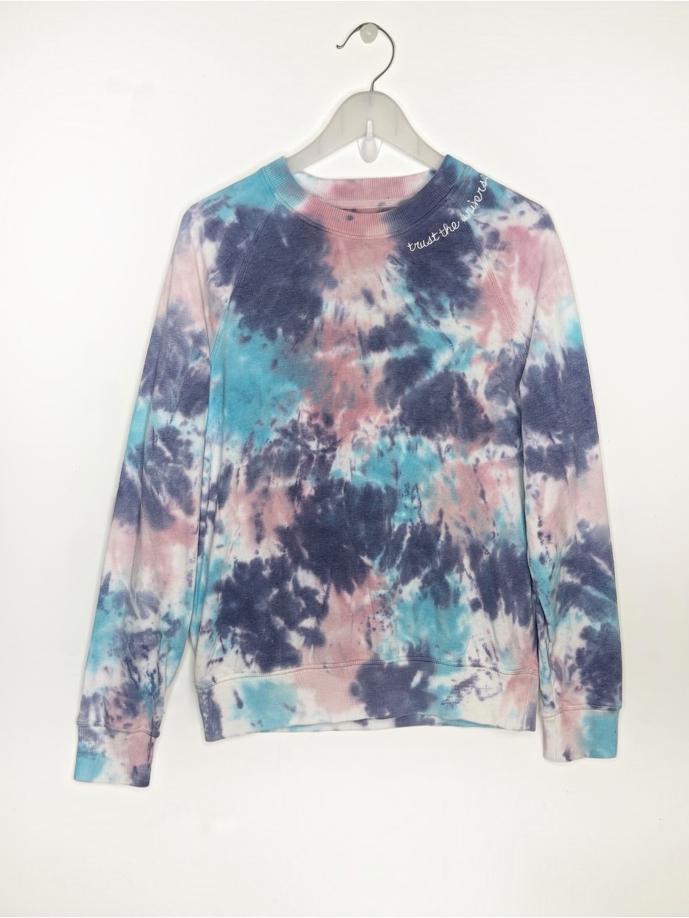 Spiritual Gangster Trust Universe Tie Dye Sweatshirt Womens Size Medium